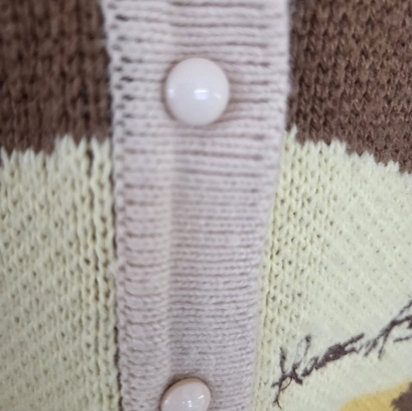 House Of Sunny The Dunes Tripper Jaquard Crop Cardigan Sz 8 - Picture 12 of 15